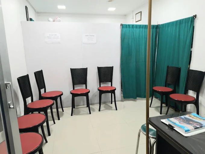 Patient waiting area at Sri Sai Wellness Center